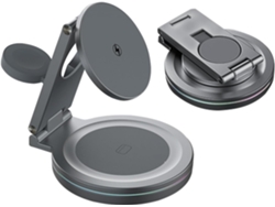 Soporte Giratorio De 360 Grados Con Cable Para Cargar El Teléfono En Casa O De Viaje.