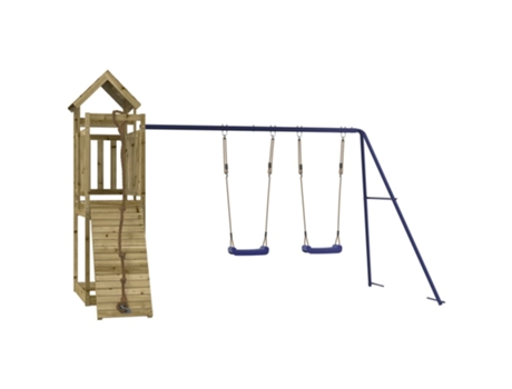 vidaXL Parque infantil de exterior madera de pino impregnada