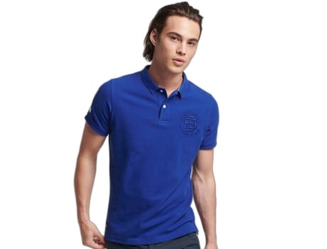 Polos de Hombre SUPERDRY (S - Azul)