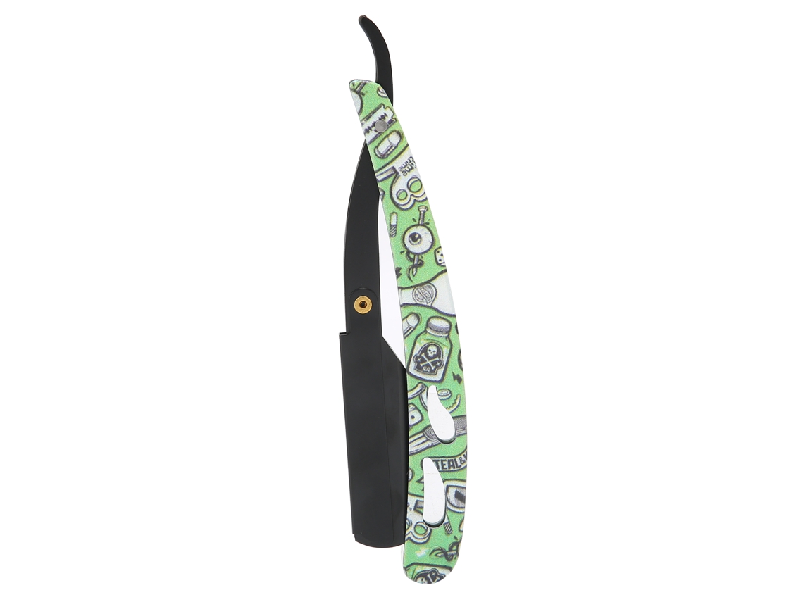 Navaja Recta Plegable Retro Para Barbbers Sin Hoja