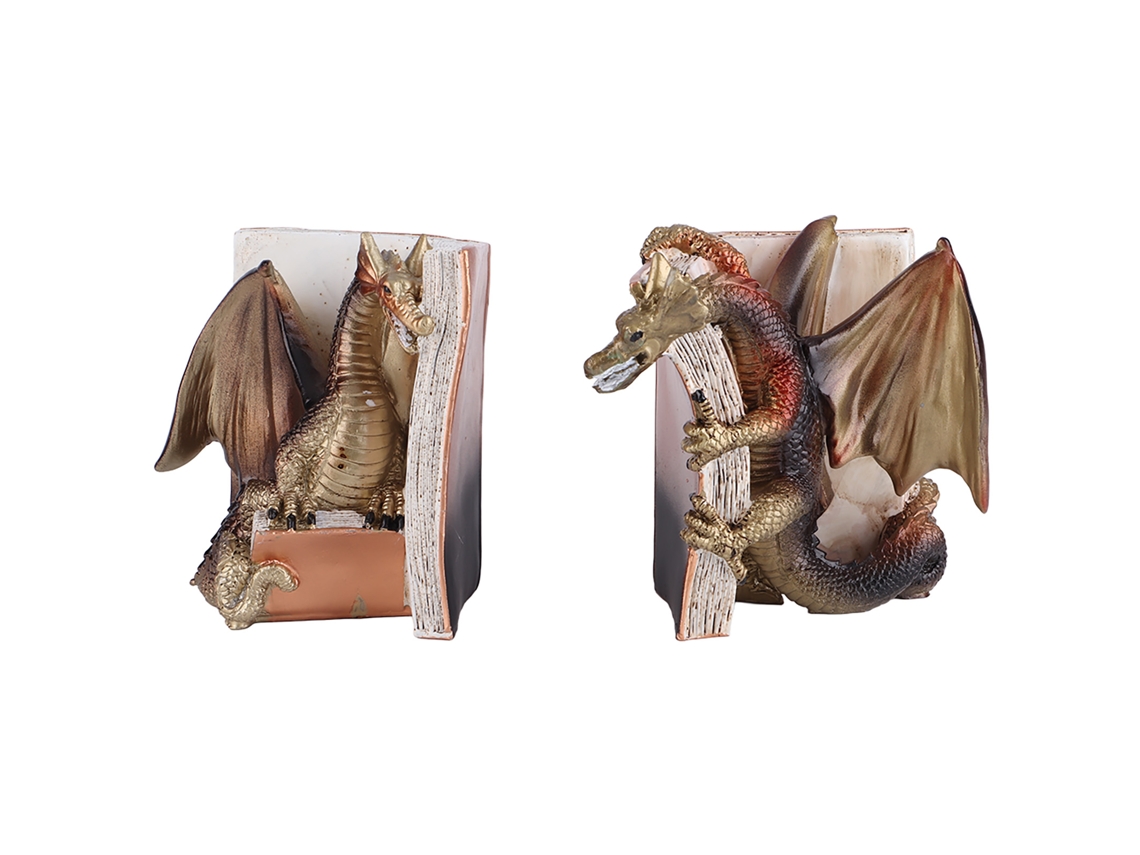 Sujetalibros De Resina Con Forma De Dragón, Estatua Decorativa Para Escritorio, Mesa De Escritura, Biblioteca, Oficina, Hogar.