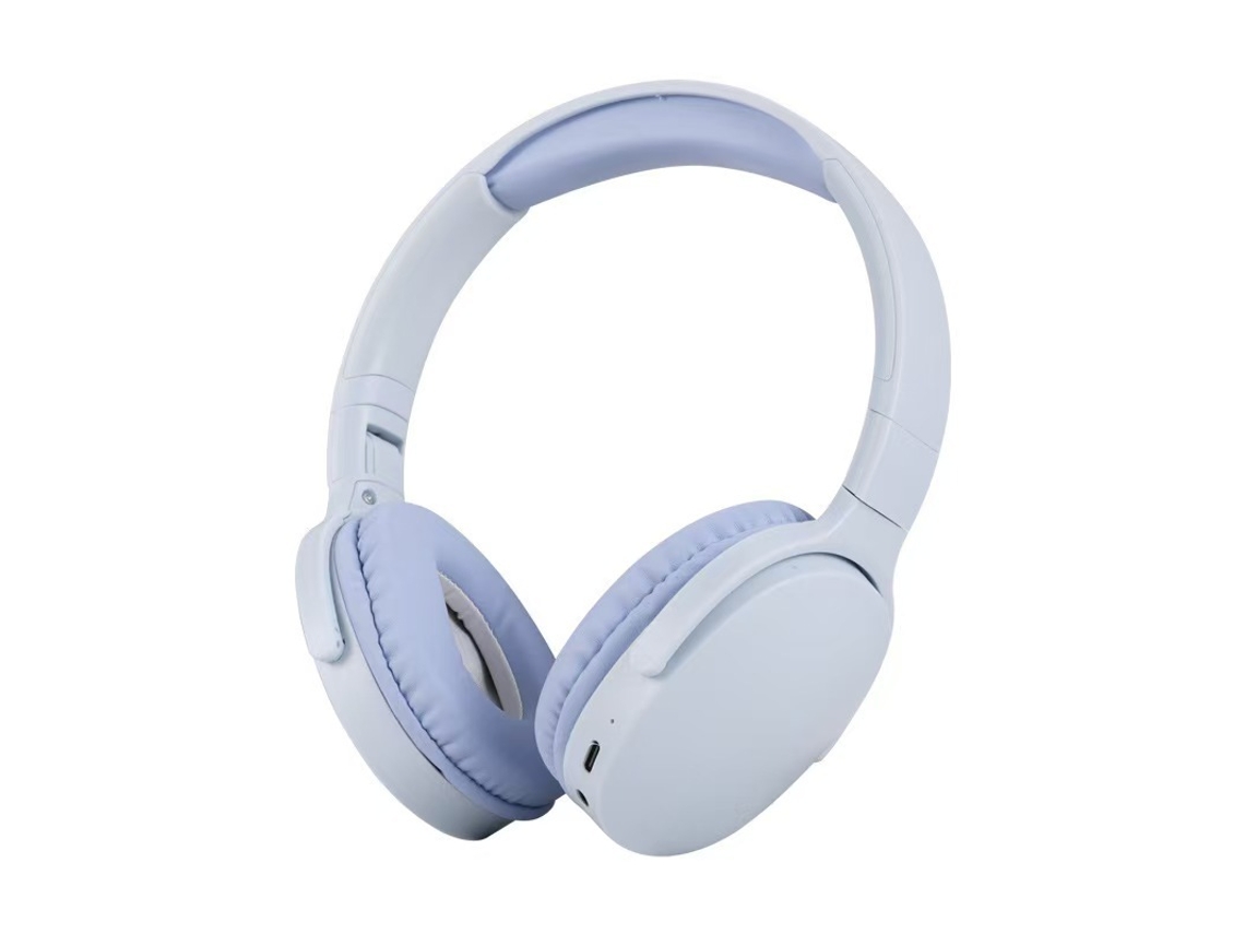 Auriculares inalámbricos Bluetooth para juegos, plegables y circumaurales, con graves profundos, 5,3 pulgadas, azules.