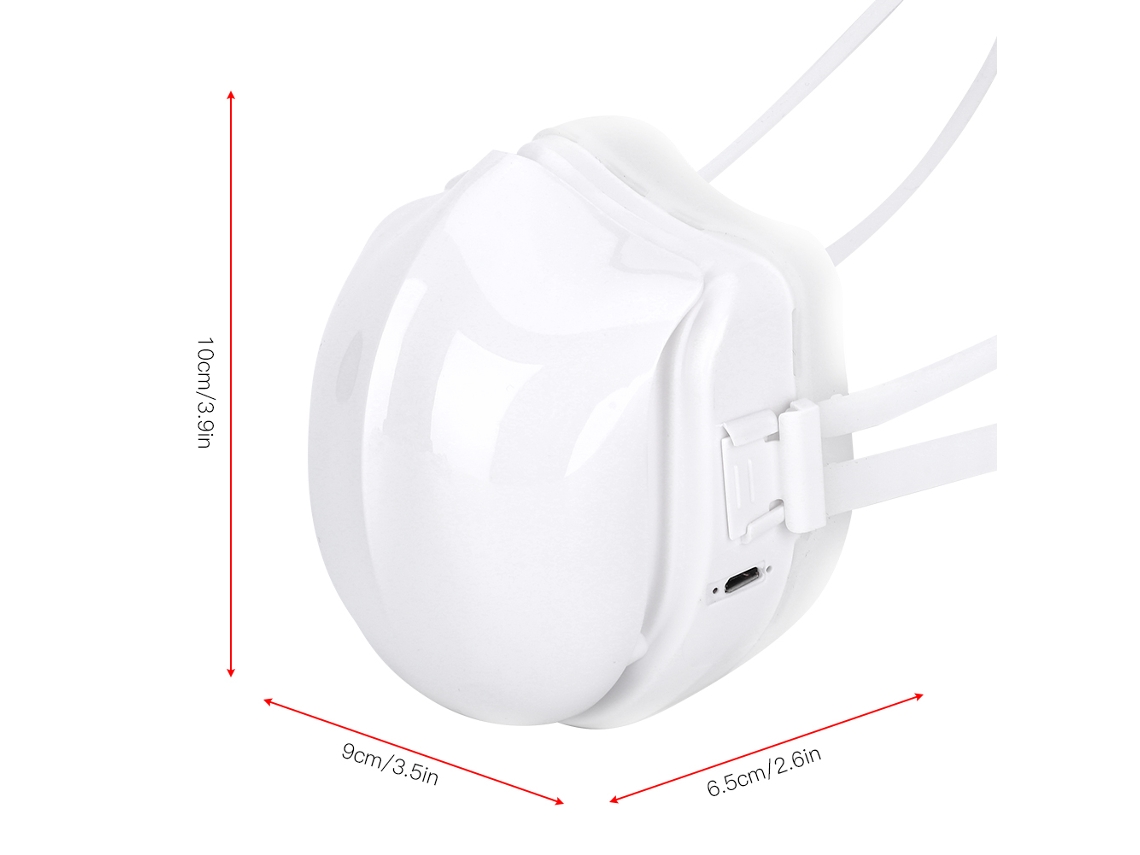 Mascarilla electrónica protectora antihumo PM2.5 con carga USB para adultos.