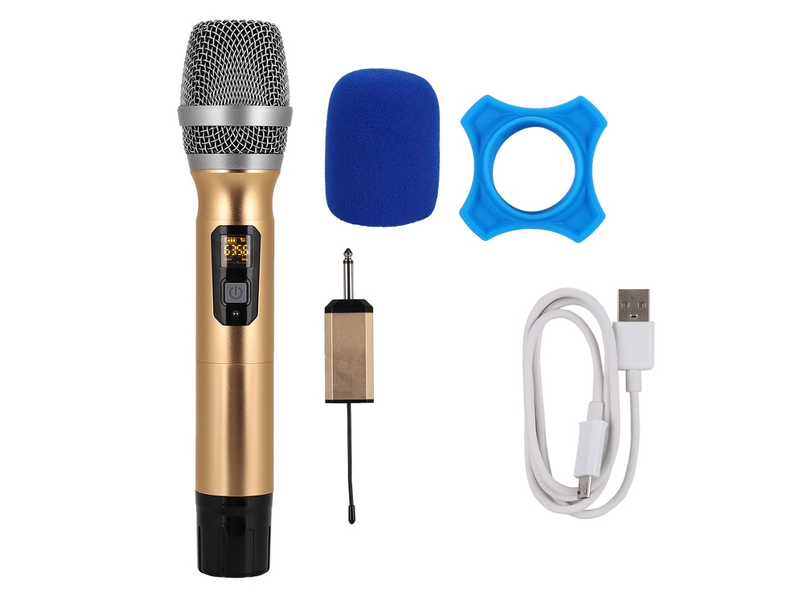 Micrófono Inalámbrico Universal Uhf De 500~980 Mhz Para Karaoke, Televisión Y Ordenador Con Modulación Digital.