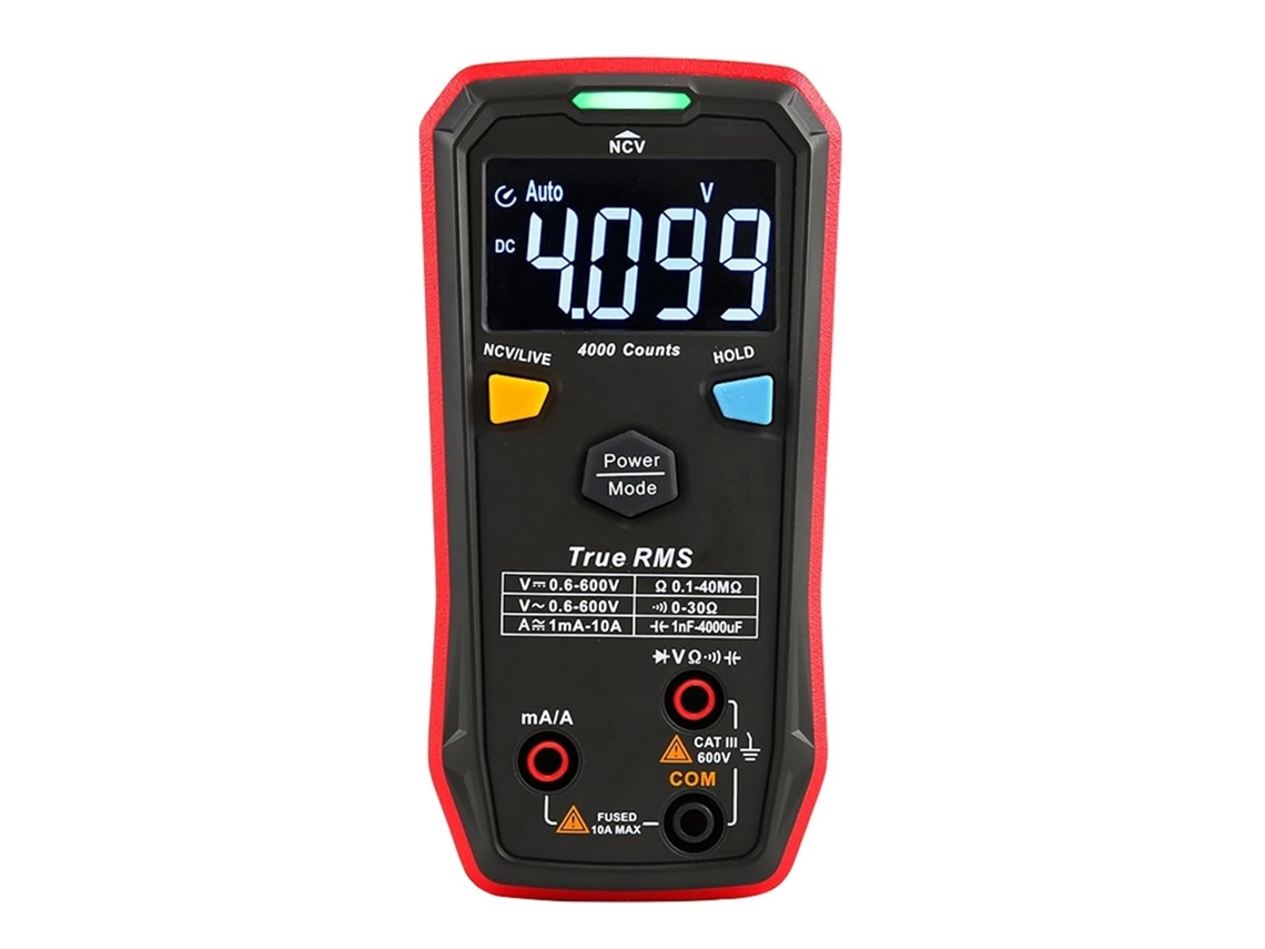 Multímetro Numérico Inteligente Detector De Tensión Ac Dc Compteur Résistance Voltímetro