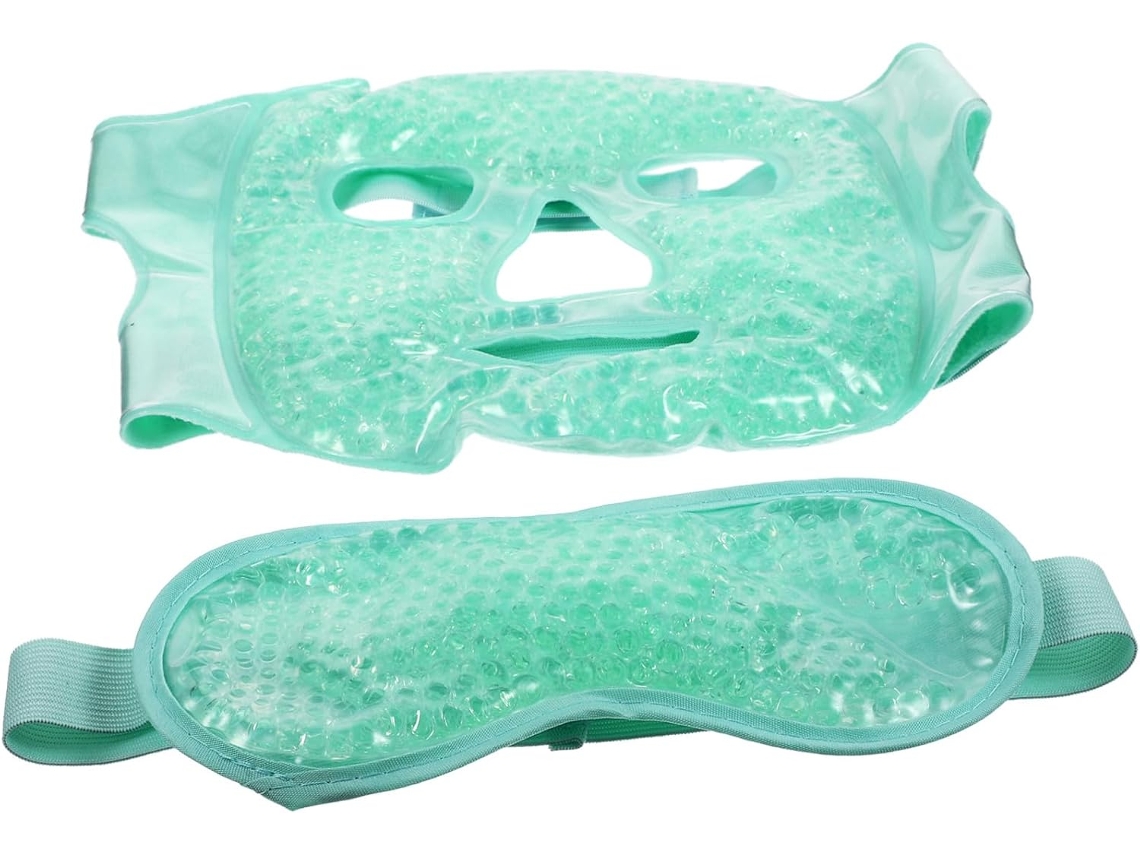 Masque Facial En Gel Réutilisable De Compresse Froide Léger Para Fatigue Oculaire Anti, Poches Dé...