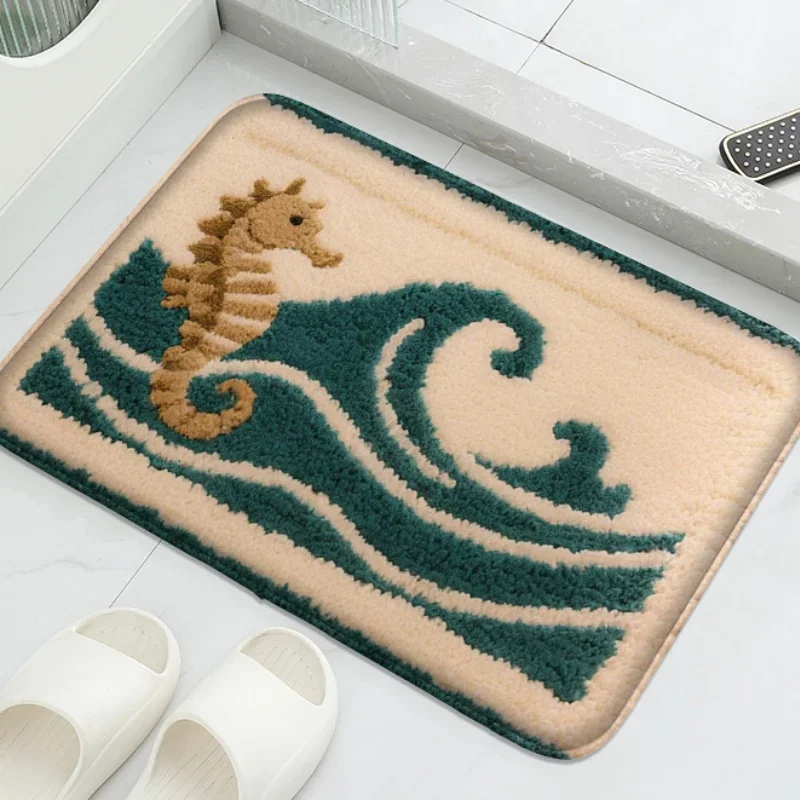 (estilo 1 80x120cm) Alfombra De Baño Con Bonito Diseño De Dibujos Animados, Suave Y Cómoda.