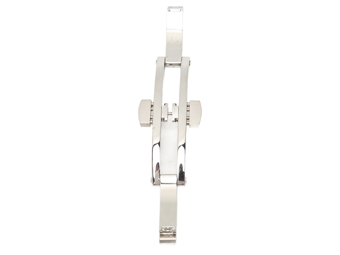 Hebilla De Repuesto Para Correa De Reloj De Acero Inoxidable Con Botón Pulsador Plegable De 4x19 Mm