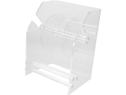 Dispensador De Pegatinas Acrílico Ajustable De 3 Compartimentos Para Montaje En Escritorio Y Pared.