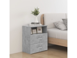 Mesa de Cabeceira LOVELY HOME Mesinha 50X32X60 Cm Cinzento-Cimento