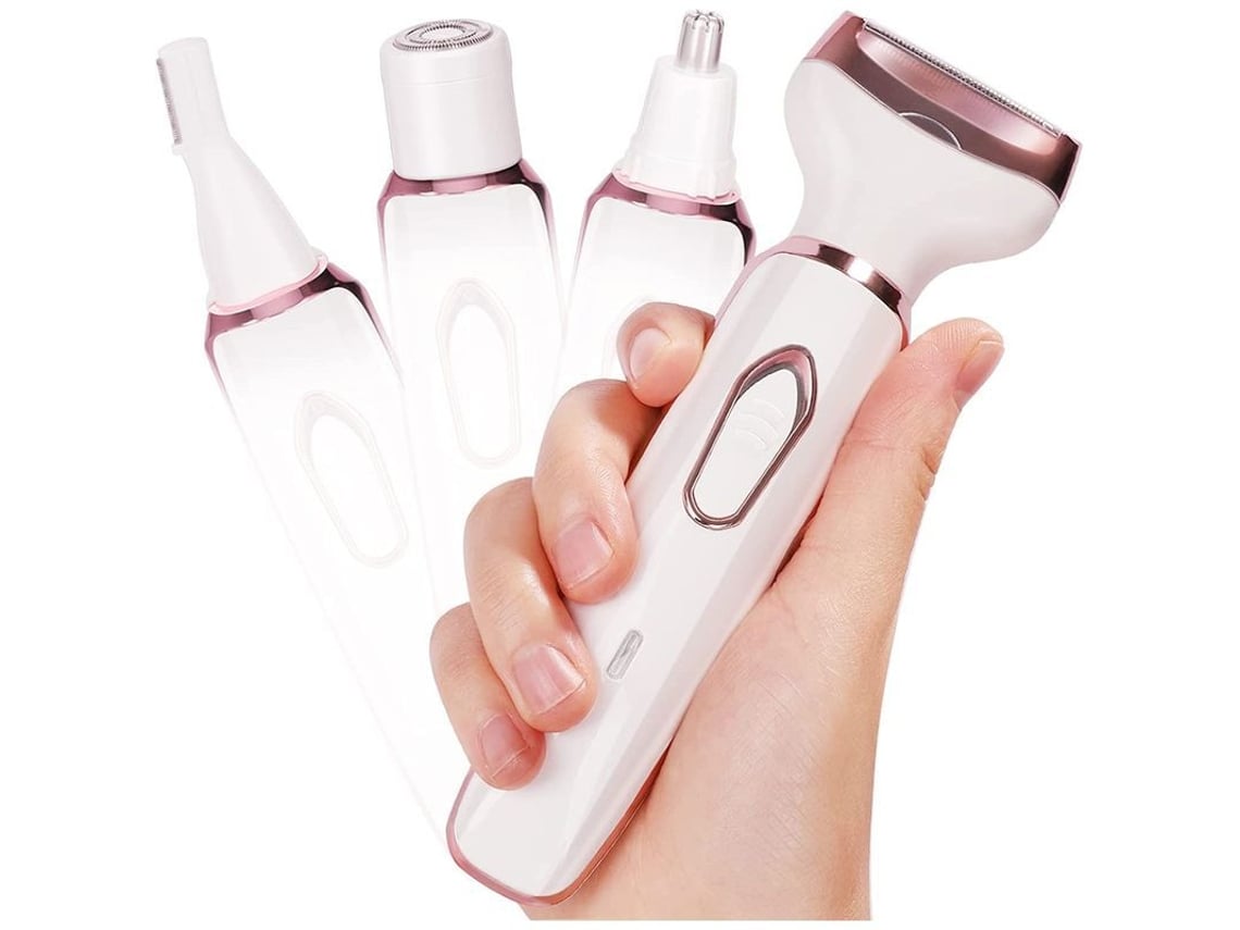 Afeitadora Eléctrica Para Mujer, 4 En 1 Para Rostro, Nariz, Piernas Y Axilas.