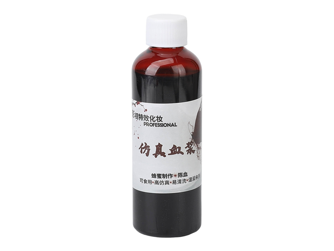 Sangre falsa comestible lavable para Halloween 100 ml