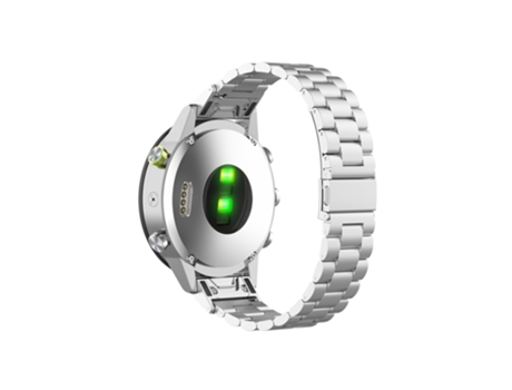 Correa de acero inoxidable tres cuentas para Garmin Fenix 6 - plata