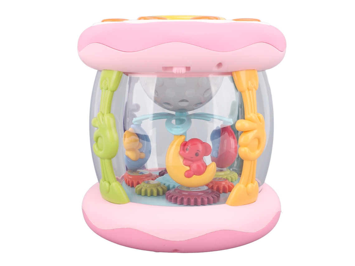 Juguete educativo para bebés con proyector musical y luces giratorias.