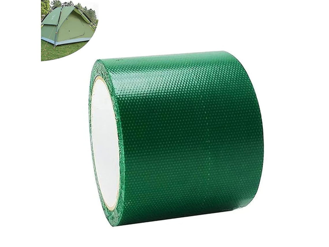 Cinta Reparadora Impermeable Universal 8x500cm Para Toldos Caravanas Tendas Invernaderos Y Reparaciones Diversas Verde