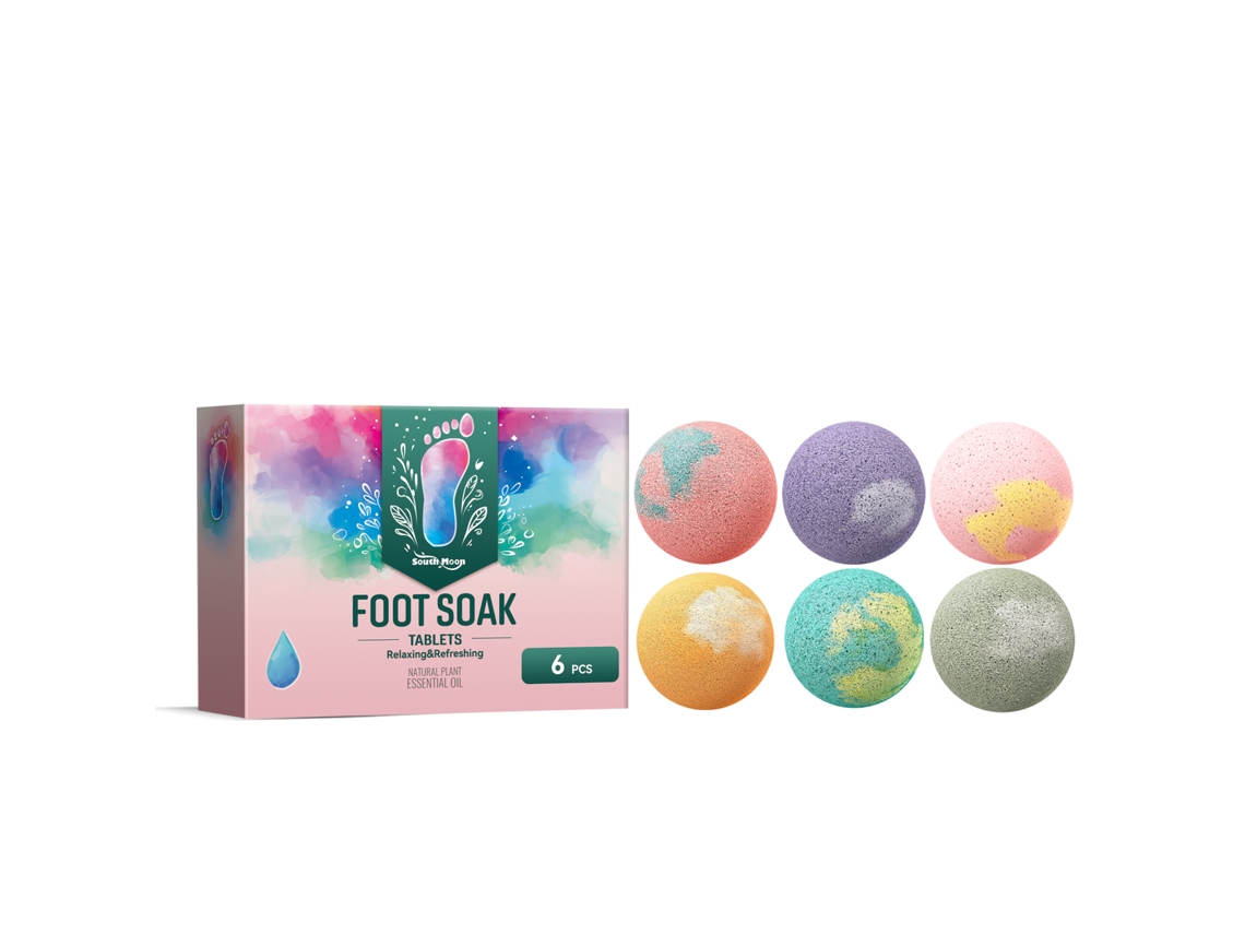Bolas de baño de aromaterapia para pies South Moon: hidratan, reparan y previenen la sequedad y las grietas.