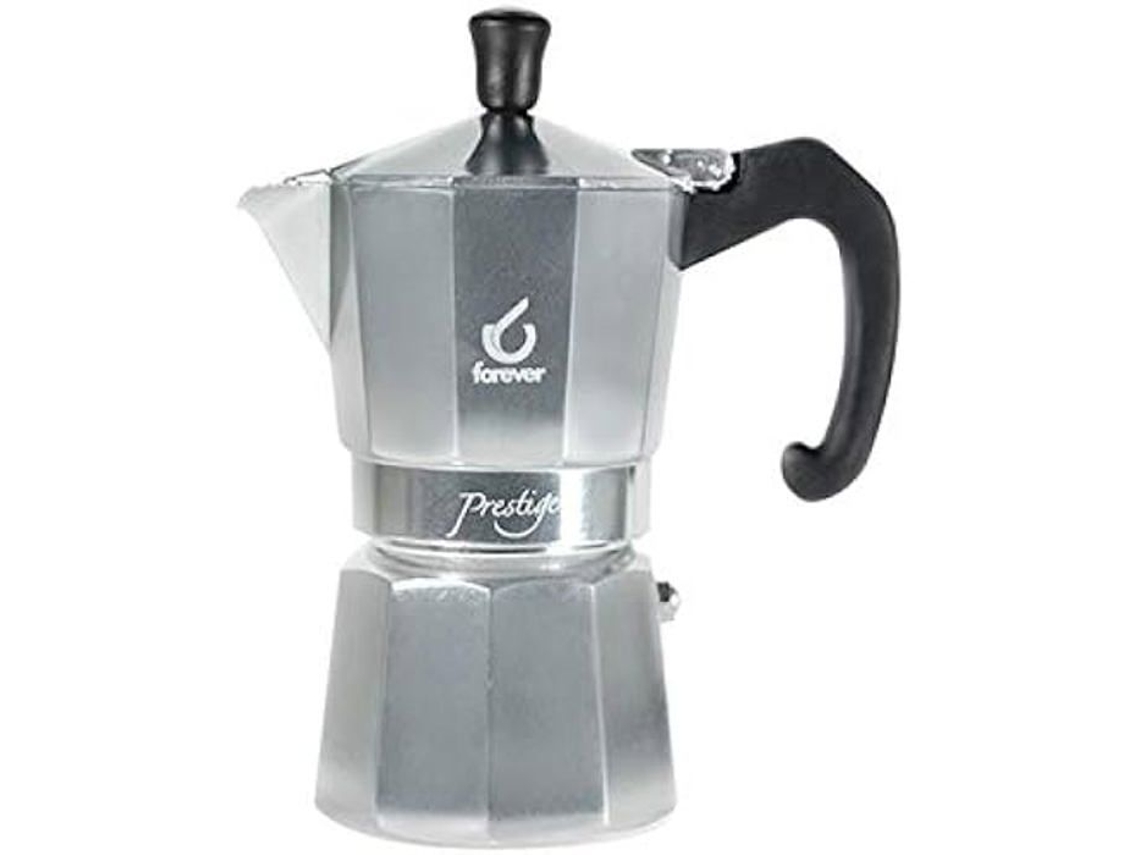 Cafetera Presti 6 Tazas Moka KAUFGUT Cafetera a Presión Apagado Automático Multicolor