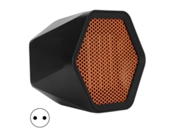 Calentador de escritorio Mini pequeño calentador eléctrico portátil de escritorio suministros de oficina en el hogar negro 600W enchufe de la UE 220V