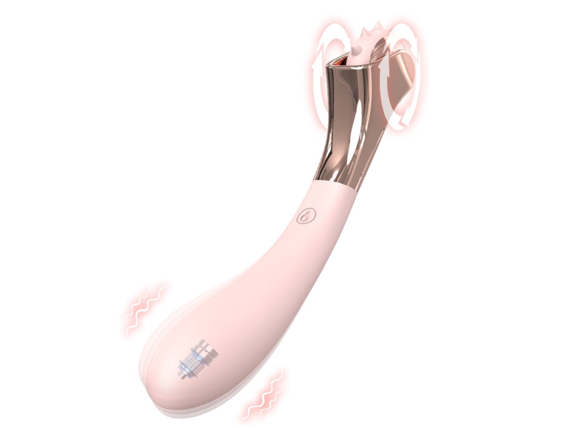 Vibrador De Masaje 2 En 1 Con 9 Modos De Vibracin Para Mujeres (rosa)