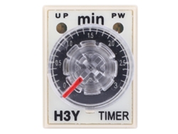Relé temporizador H3Y 2, retardo de activación, 0-3 min, 8 pines, 24V/110V/220VAC