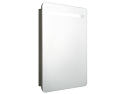 Maison Exclusive - Armario De Baño Con Espejo Gris Antracita 60x11x80 Cm