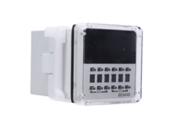 Relé programable de retardo de tiempo 2026, 0,1 s-99 h, base de zócalo, 12-24 V CA/CC, carril de 35 mm, IP40