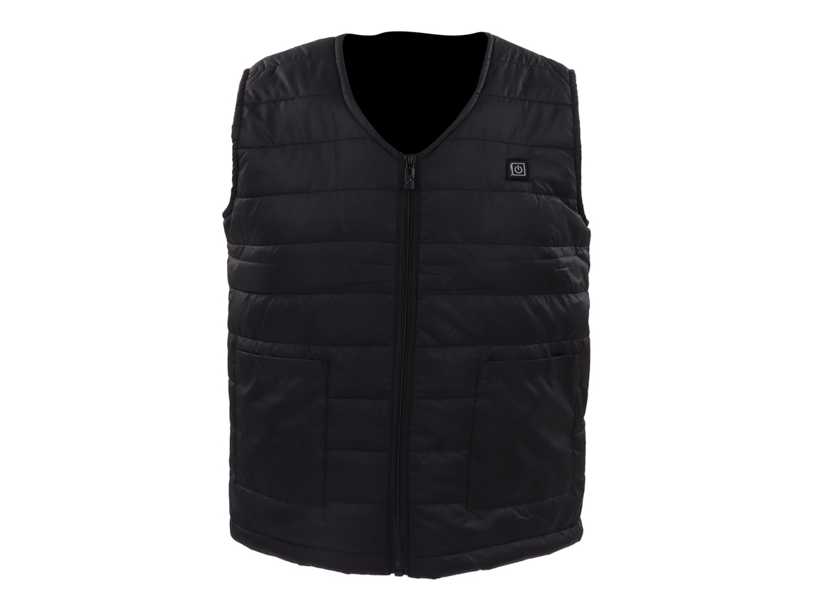 Chaleco Calefactor Eléctrico V Neck 3 Niveles Impermeable 10 Zonas Para Mujer Hombre Ski Hiking Talla L
