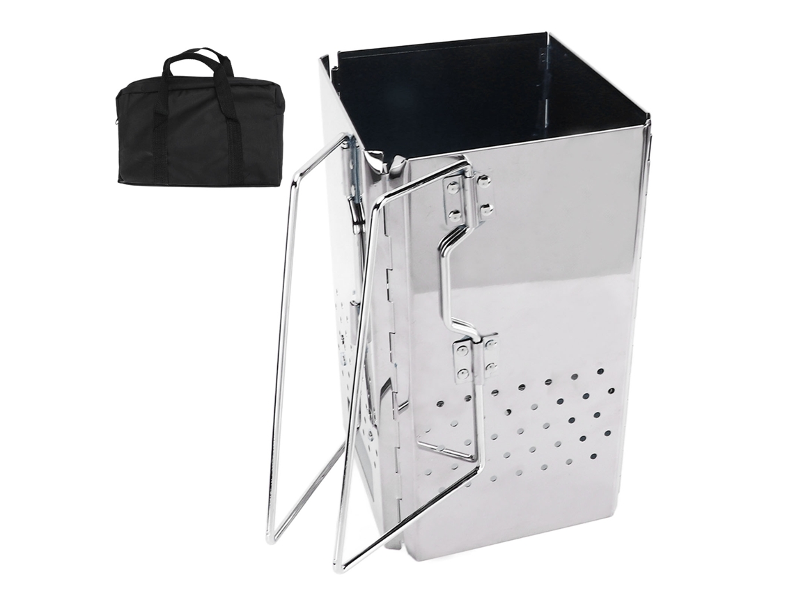 Parrilla de barbacoa portátil plegable de acero inoxidable para acampar