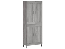 Mueble alto derivado de madera gris Sonoma MAISON EXCLUSIVE (69,5 x 34 x 180 cm)