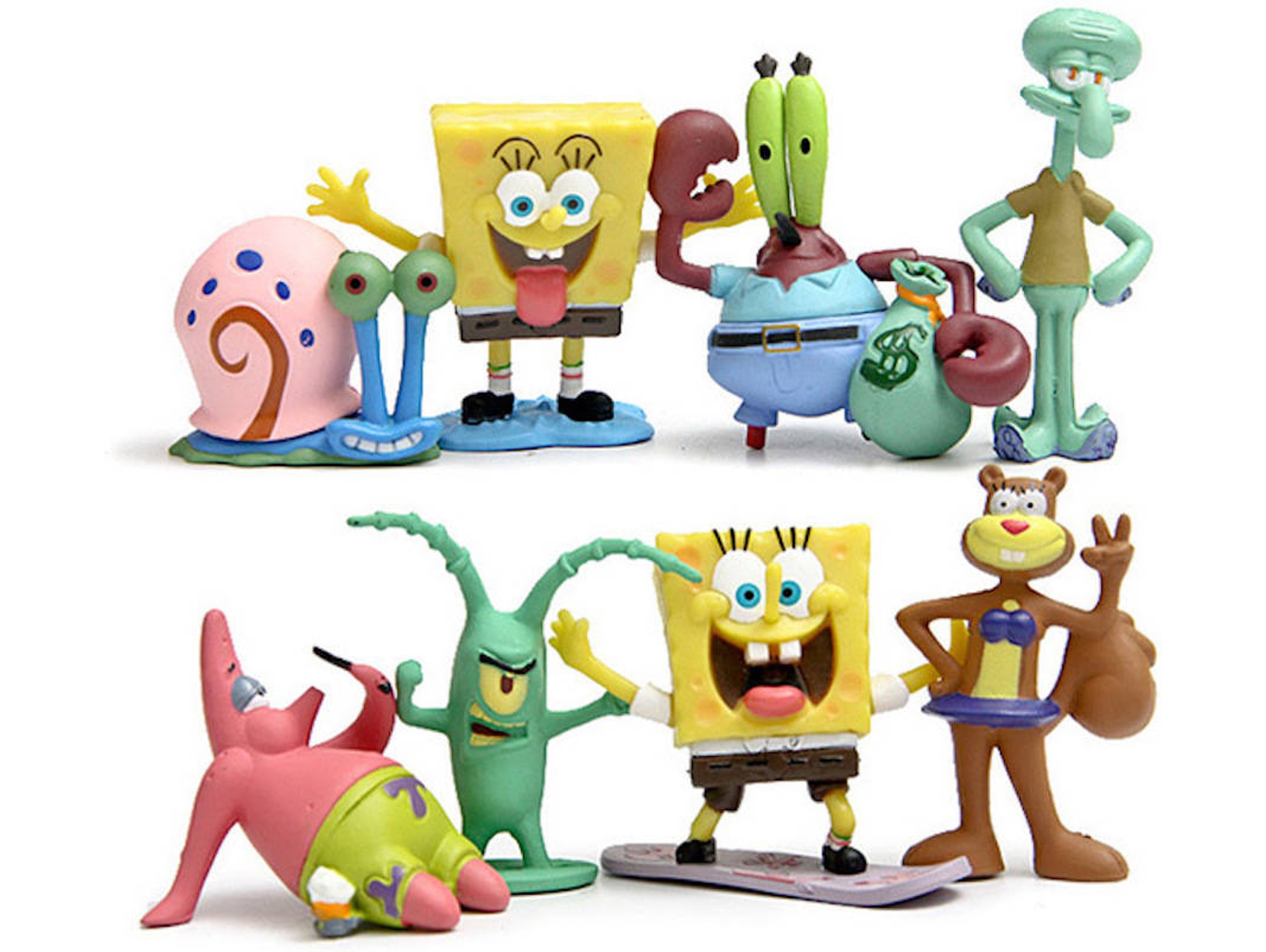 8 Figuras EASTVAPS Bob Esponja Patrick Star Calamardo