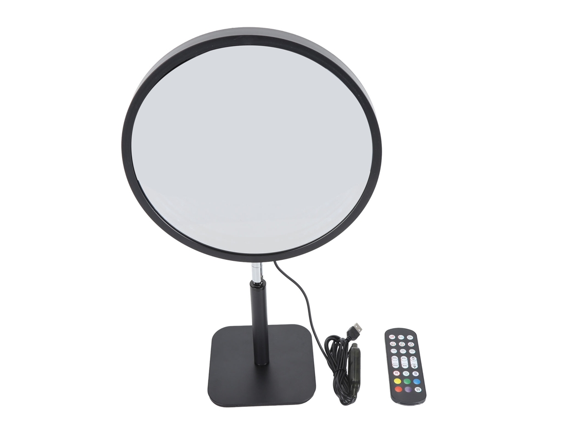 Lámpara de mesa RGB con efecto túnel 3D, espejo infinito, control por aplicación, USB, para fiestas y decoración.