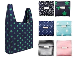Juego de 6 bolsas de compra reutilizables, plegables y lavables con bolsillo interior, capacidad de carga de 15,8 kg, bolsa de compra GOKOCO (35 lb)