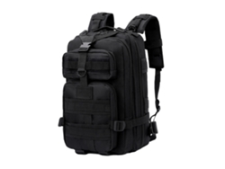 Mochila de gran capacidad, resistente al agua, 30 litros, negra.