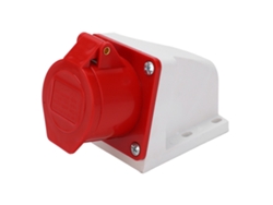 Conector Eléctrico Industrial Trifásico, 4 Pines, 16 A, 380-415 V, Ip44, Resistente A La Lluvia, 3p+e.