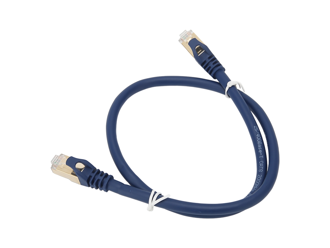 Cable Ethernet Cat 8, 40 Gbps, 2000 MHz, para interiores, blindado, alta resistencia.