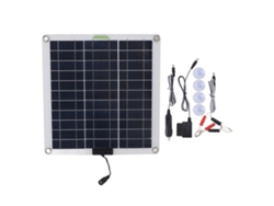 Kit De Cargador De Batería Solar De 200 W Con Panel Monocristalino Y Conector Obd Para Camping Y Actividades Al Aire Libre.