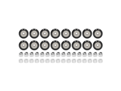 Juego De 48 Poleas De Rueda De Pom Y Acero De Precisión Para Impresora 3d, Color Negro, Baja Fricción.