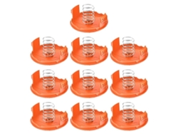 Z4t Para Black Decker Gh400 Gh500 Gh600 10 Tapa De Carrete Con 10 O5q Reemplazo De Resorte Para Cortacésped,