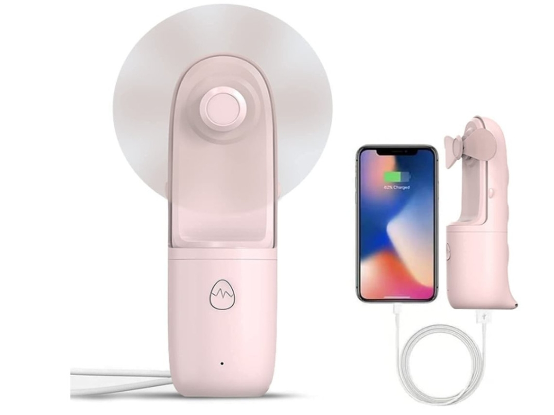 Ventilador Portátil YIZHOOD Fans443 Rosa