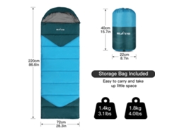 Saco De Dormir Para Adultos Para Acampar, Resistente Al Agua, Para 3 Estaciones, Clima Frío, Senderismo, Excursionismo Y Uso Al Aire Libre.