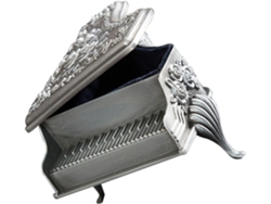 Caja De Joyería De Estilo Europeo, Estuche Decorativo Tallado Para Anillos Y Pendientes.