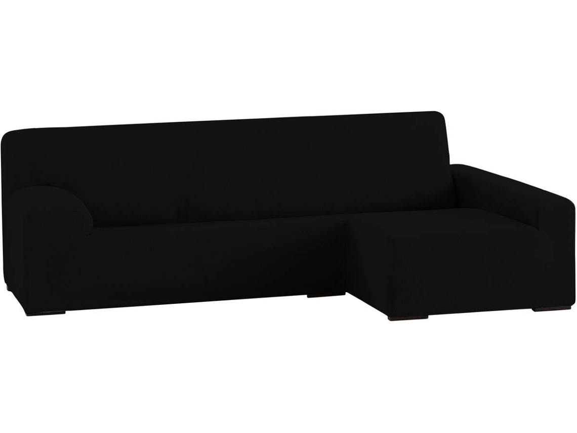 Funda Chaise Longue TODOPARAMICASA Ulises Gris Oscuro (Brazo Derecho Largo -  250 - 310 cm)