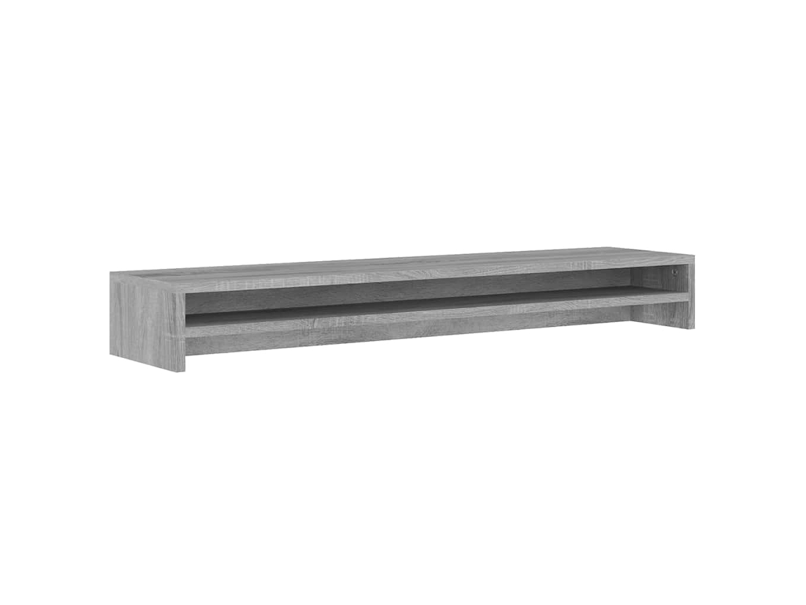 Soporte para monitor para derivados, madera, gris, Sonoma 100x24x13 cm MAISON EXCLUSIVE