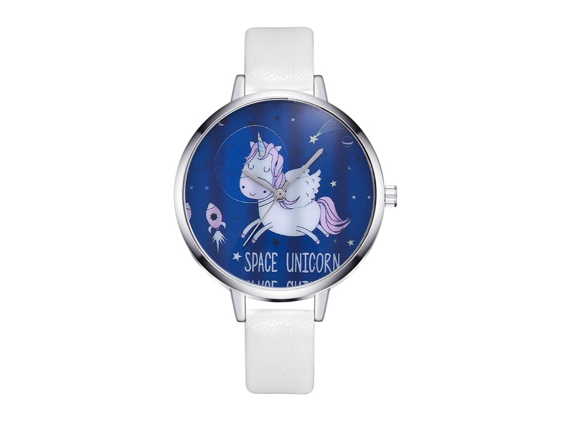Elegante Reloj De Pulsera Analógico Con Bisel Redondo Y Movimiento De Cuarzo Blanco.