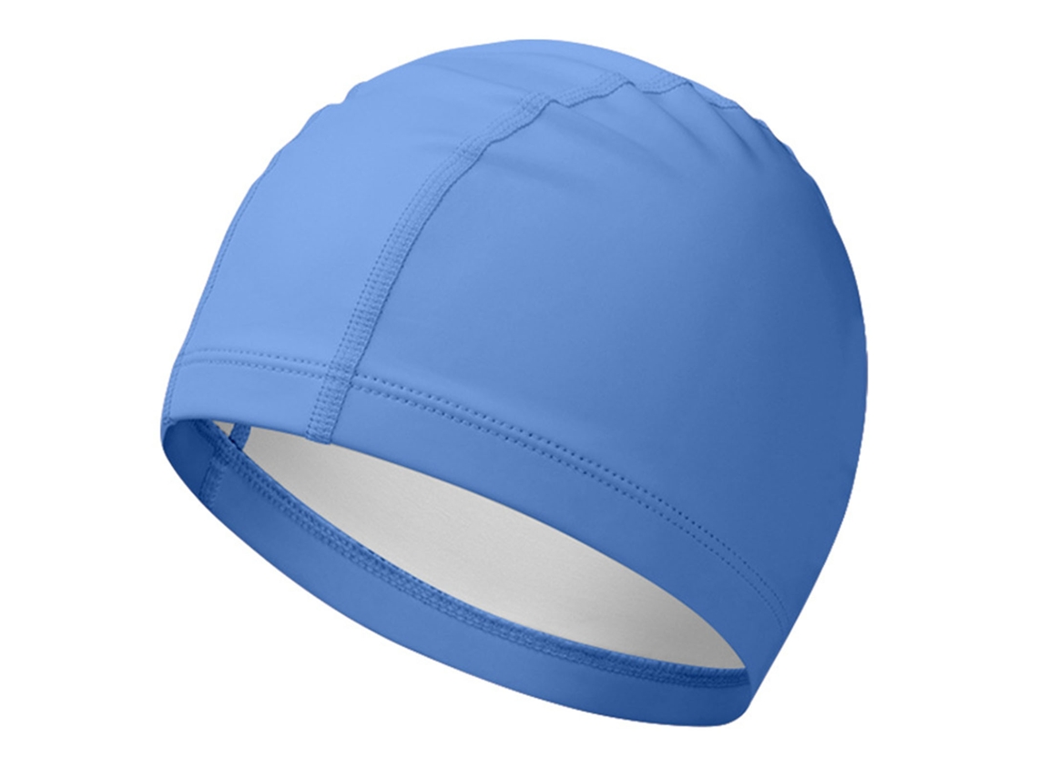 Gorro de natación universal 2026rebe - Suave, cómodo, impermeable y de PU altamente elástico para adultos, azul