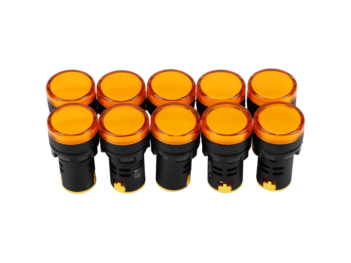 Luz indicadora LED de 24 V, cable de 22 mm