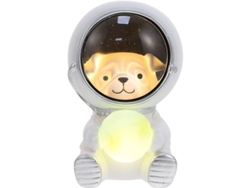 Lámpara De Mesa Con Forma De Perro Astronauta Y Luna En 3d, Luz Nocturna Decorativa Para La Habitación De Los Niños.