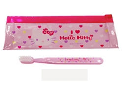 Estuche para cepillo de dientes con forma de corazón de Hello Kitty