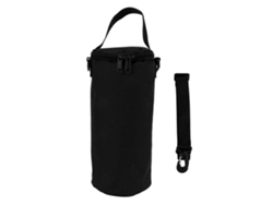 Bolsa de almacenamiento para camping con doble cremallera y asa, correa de hombro para bombonas de gas y linternas de camping.