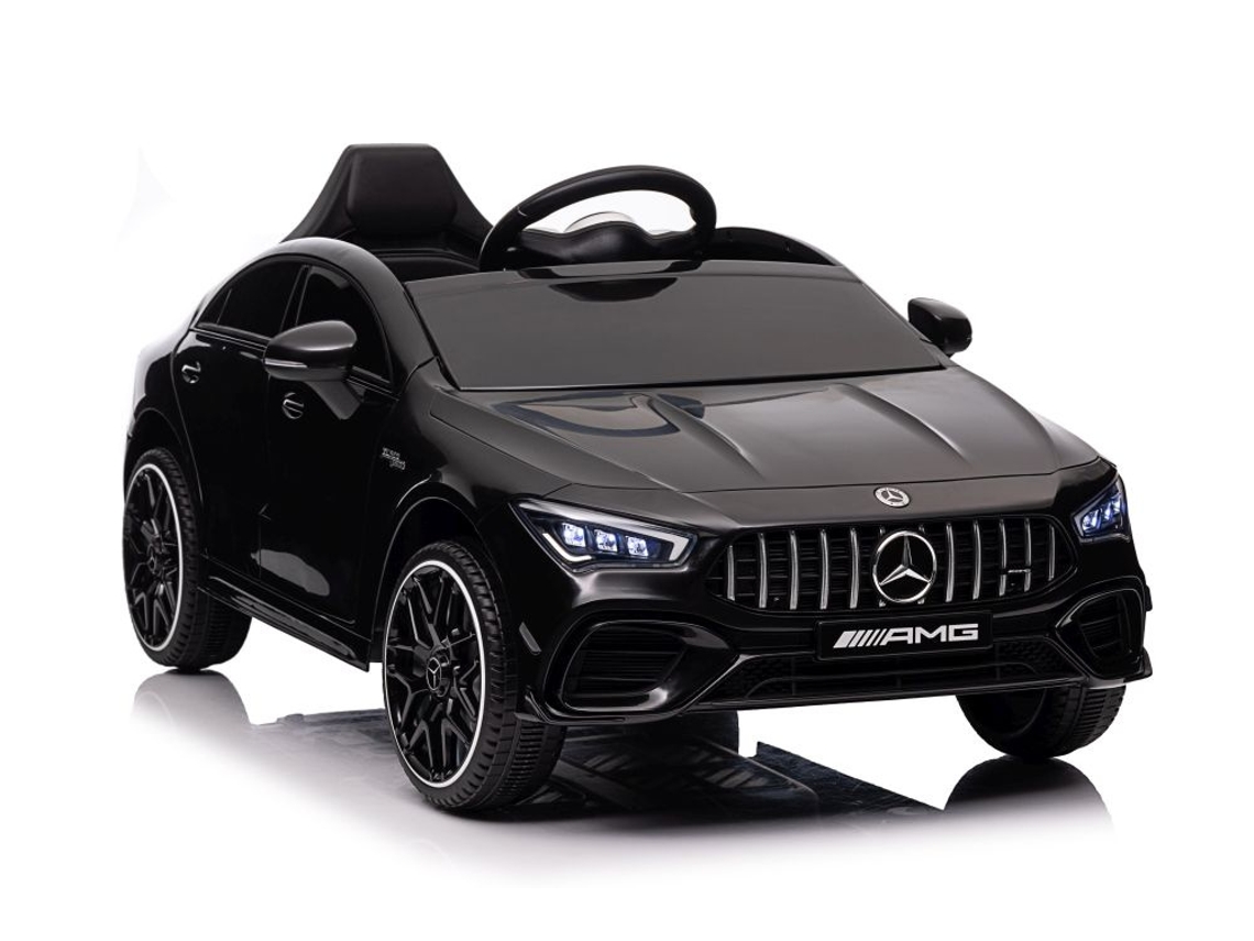 Coche de batería Mercedes Cla 45s Amg pintado en negro 4x4 B.active